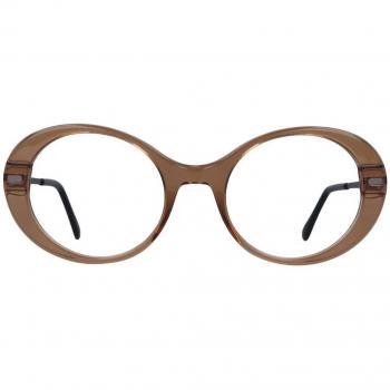 Oval Full Rim Plastic Women’s Prescription Glasses Online Brown Size 51 - Blue Light Block Available - SmartBuy Collection