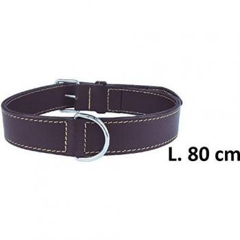 Collar de perro de piel genuina 80cm marrón Zolux