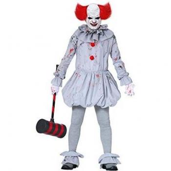 Disfraz de Payaso Asesino para Halloween - Set Blanco para Hombre de Fiestas Guirca S.L