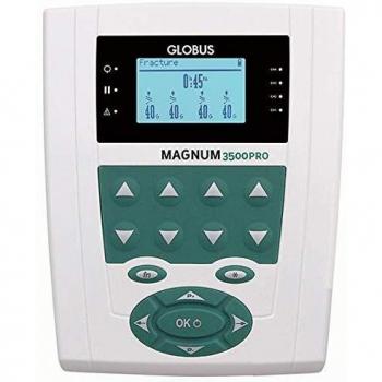 Globus Magnum 3500 PRO - Equipo de Magnetoterapia Profesional, 4 canales, 70 programas, frecuencia hasta 200Hz y 800 Gauss