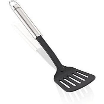 Leifheit 24059 - Espumadera De Nailon con Mango de Metal, Diseño Rectangular, Negro