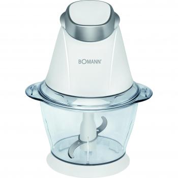 Bomann MZ 449 CB - Picadora multiusos, capacidad de 1 l, función pica-hielo, 250 W, color blanco
