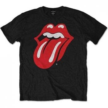 Rolling Stones Classic Tongue Black Mens T Shirt Size: Medium