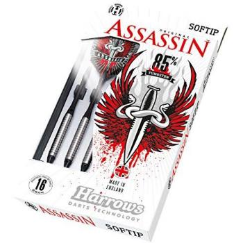Harrows - Assassin 3 Dardos de Plástico para Dianas Electrónicas - flechette assassin nylon - 17g-K