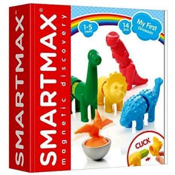 SmartGames- My First Dinosaurs, Juguetes Niños 1 Año O Más, dinosaurios juguetes, Juegos Educativos Para Niños, Juguetes Bebe, Regalos Para Bebes, 14 Piezas.