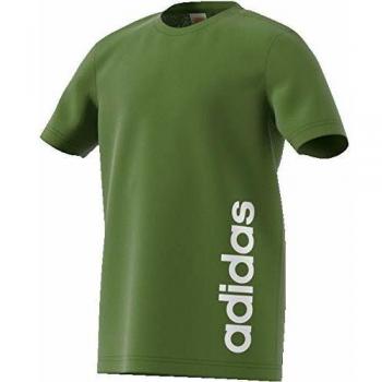 adidas Yb TR Lin tee Camiseta, Unisex niños, olitec/Blanco, 110