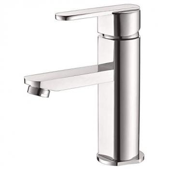 Grifo Monomando de Baño Mice - Grifería de Latón para Agua Fría/Caliente - Grifo de Lavamanos con Caño Corto en Diferentes Colores