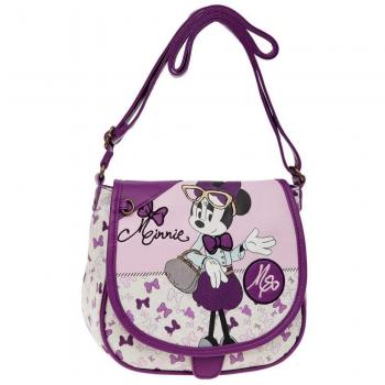 Disney Minnie Glam Bolso Bandolera, 4.01 litros, Color Rosa