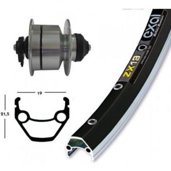 Bike-Parts Unisex - Bicicleta V-RAD 75DH3D72, Color Plata, Talla única