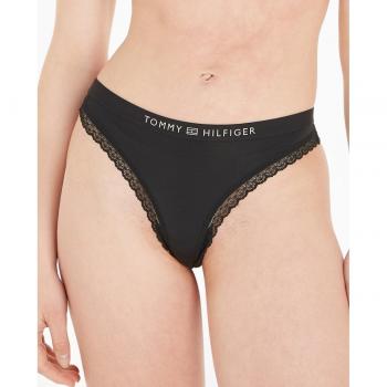 Tanga Tommy Hilfiger con encaje y logo tonal