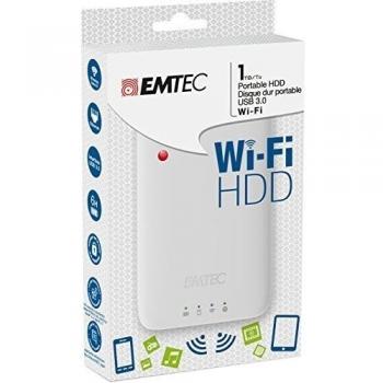 Emtec ECHDD1000P600 - Disco duro externo P600 2.5'' 1TB WiFi USB 3.0