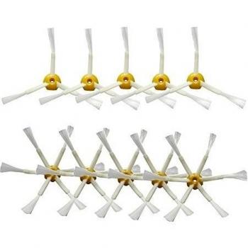 fbshop (TM) 5 x 6-Armed Side Brush & 5 x 3-Armed Side Brush Para iRobot Roomba 500 600 700 serie 530 540 550 560 570 580 650 760 770 780 Vacío Robots de limpieza