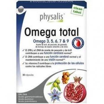 Physalis Omega Total - Suplemento de Ácidos Grasos Omega, 30 Cápsulas