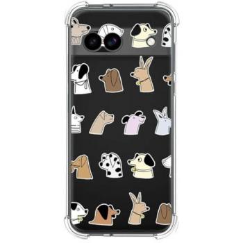 Funda Antigolpes de Silicona para Google Pixel 8a 5G con Diseño de Perros y Dibujos