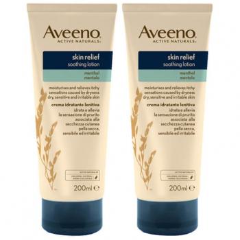 Aveeno Skin Relief Menthol Moisturizing Lotion Duo 2x200ml