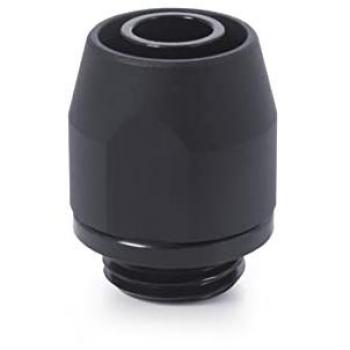 Alphacool HF Compression Fitting TPV Metal - 12.7/7.6mm Straight - Black, Cooling Connection