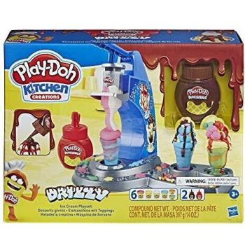 Play-Doh Kitchen Creations Drizzy Ice Cream Playset Featuring Drizzle Compound and 6 Non-Toxic Play-Doh Colours
