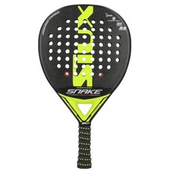 Pala de Pádel Siux Snake 2023 - Unisex, Color Amarillo/Negro, Nivel Intermedio, Fabricada en Carbono y Goma Eva