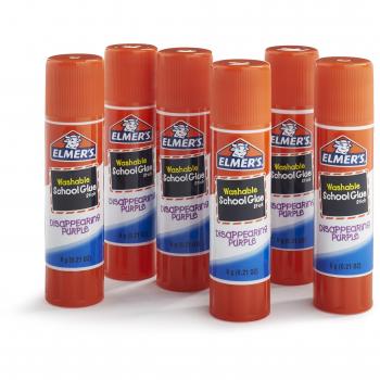 Elmer's Washable School Glue Sticks - Purple 6/Pkg-.21Oz