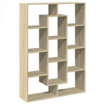 Estantería de madera de ingeniería roble Sonoma 102x29x143 cm Marrón, librería, armario para libros, armario de almacenaje
