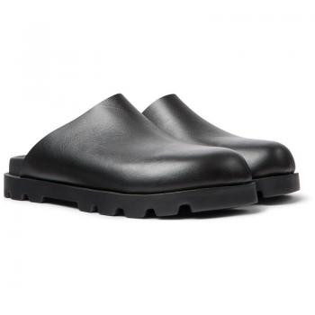 Camper Brutus Smooth Leather Clogs for Women - Black, Size 40