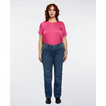 Jeans Rectos Fiorella Rubino - Pantalones de Moda Vaqueros de Talla Grande