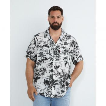 Camisa de Hombre Levi's Manga Corta Clásica Talla Grande 2XL Blanca Casual Viscosa