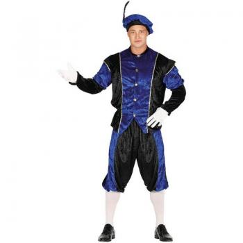 Disfraz de Paje Real Adulto Azul y Negro