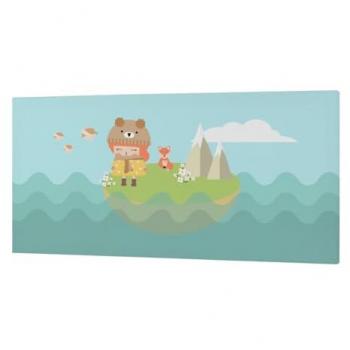Lienzo Mapa Mundial Multicolor 27 x 54 cm HappyFriday Happynois
