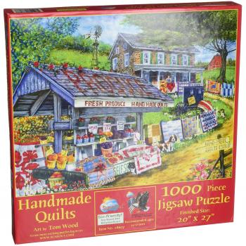 SunsOut Tom Wood Handmade Quilts 1000-Piece Puzzle