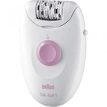 Depiladora Eléctrica Braun Silk-Épil 1 SE-1170 con Tecnología Eversoft y 20 Pinzas, Ideal para Pieles Sensibles