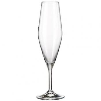 Set de 6 Copas de Champagne Bohemia Crystal Sira 210 ml