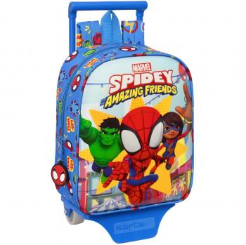 Mochila Infantil con Carro Safta 232 Spidey Team Up 22x27x10cm