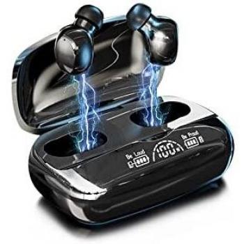 Auriculares Bluetooth, Auriculares Auricular Inalámbricos Bluetooth 5.2 Auriculares In Ear con Estuche de Carga Auriculares Deportivos IPX7 Impermeable para Android iOS Xiaomi Corsa Deporte