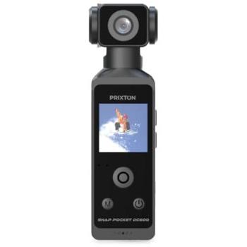 Cámara Digital Compacta Prixton Snap Pocket DC600, 5K, 50 MP, WiFi, Giratoria 270º, Sumergible hasta 30m