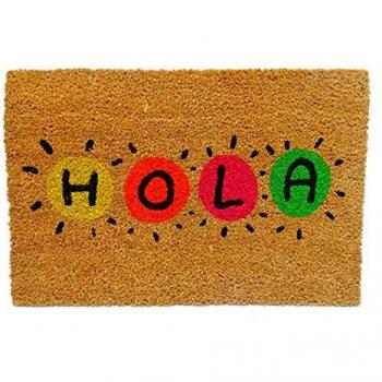 Felpudo de Entrada Original Hola Colores - Fibra de Coco y PVC, 40x60 cm