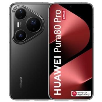Huawei Pura 80 Pro Smartphone 12GB RAM, 512GB ROM, Pantalla 6.8 OLED, Dual SIM, Cámara de 50MP, IP68, Negro