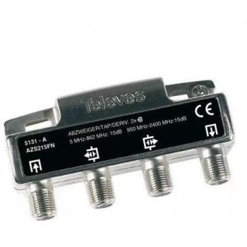 Televes 5131 - Derivador 2D Tipo a con Conectores f-