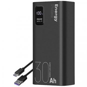Powerbank Energypulse 30000mAh 22.5W con Display Digital