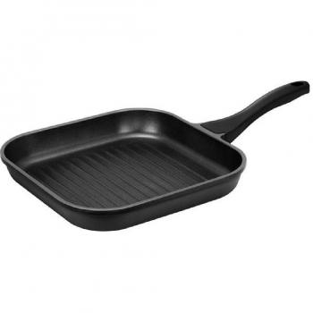 Sartén Grill Inducción Smile MPG-28/7/01 28 cm, Aluminio Fundido, 3 Capas Antiadherentes ILAG ULTIMATE sin PFOA, Apta para Todas las Cocinas