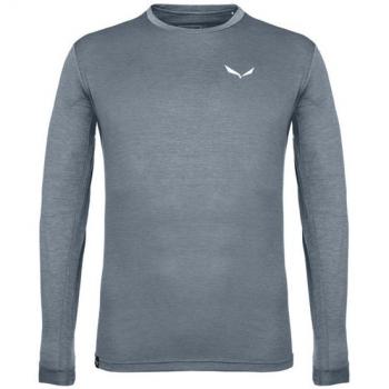 Camiseta de Manga Larga Salewa Puez Melange Dryton Gris Azulado - S