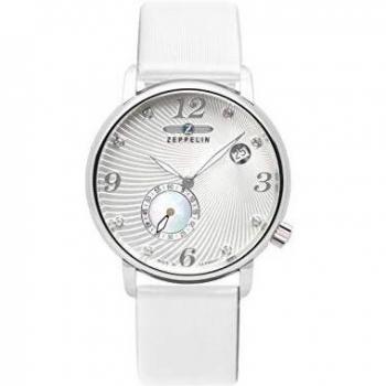 Reloj de Mujer Zeppelin Luna 7631-1 Analógico de Cuarzo Suizo con Brazalete de Piel de Vaca