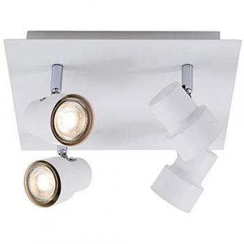 Plafón LED Giratorio 4 Luces Blanco Briloner 2861-046