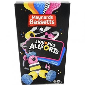 Golosinas de Regaliz Maynard Bassetts Allsorts 400g - Paquete Variado 165g x 6