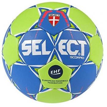 SELECT Unisex Scorpio de Balonmano, Color Azul y Verde, tamaño 3
