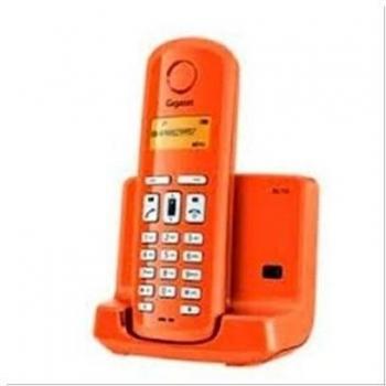 Gigaset A120 - Teléfono Inalámbrico, Agenda de 50 Contactos,, Pantalla Iluminada, Color Naranja
