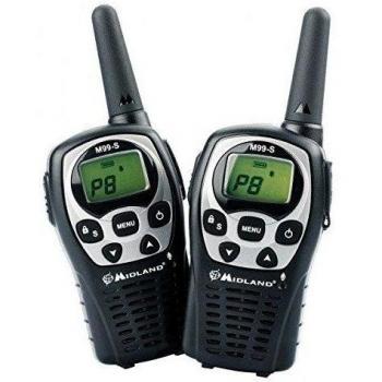 Midland M99S PMR 446 - Pareja Walkie-talkie, 99 canales
