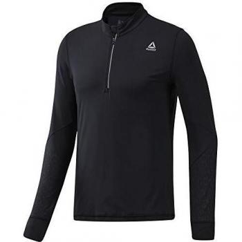 Reebok OSR Thermowarm 1/4 Zip Sudadera, Hombre, Negro, L