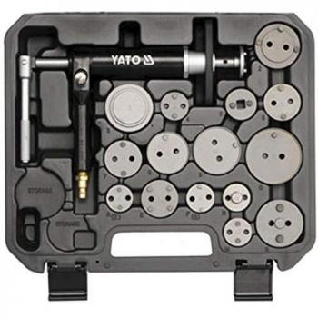 Yato YT-0671 - Componente, servofreno o cilindro maestro de freno para coches, Kit herramientas giro / retroceso, émbolo pinza de freno