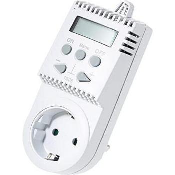 Elektrobock Termostato enchufable TS05, termostato calefacción por infrarrojos